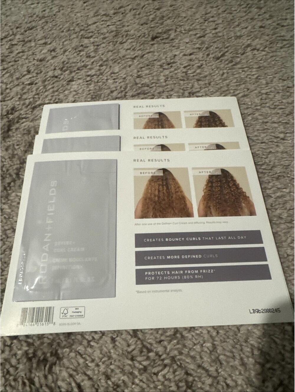 Rodan + Fields Lot Of 5 Define + Curl Cream Samples 3ml Each